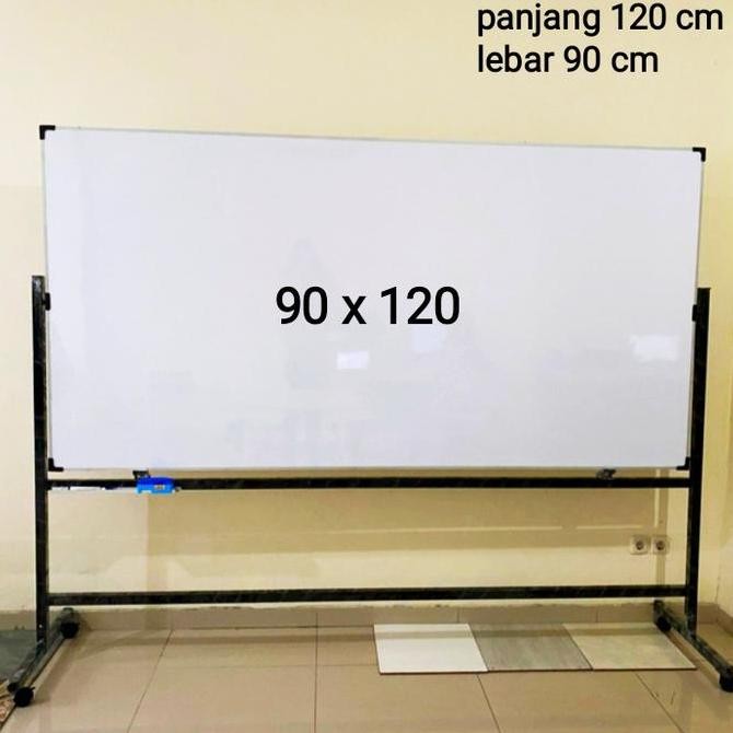

whiteboard standing 90x120 cm Kualitas Original