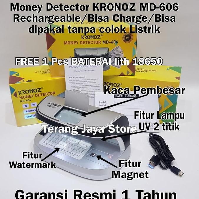 Premium Money detector UV Lampu Cek Uang UV Lamp Detector UV LED Counterfeit Detector