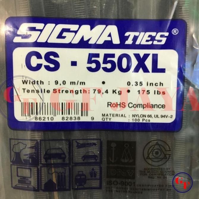 

Kabel Ties / Tis Sigma CS 550 XL / 55cm / 55 cm Hitam / Putih CS550XL Kualitas Original