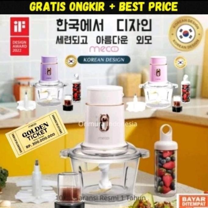 Tersedia Mecoo Blender Bumbu - Multi Blender Mini Mecoo 5 in 1 Penghancur Es Tritan Penghancur Es Ek