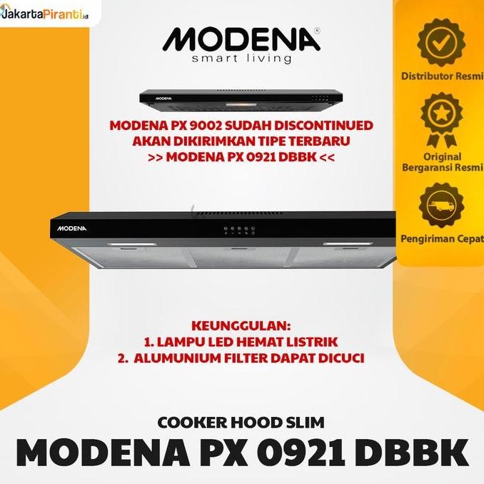 Tersedia Cooker Hood Modena PX 9002 - Slim Hood Modena
