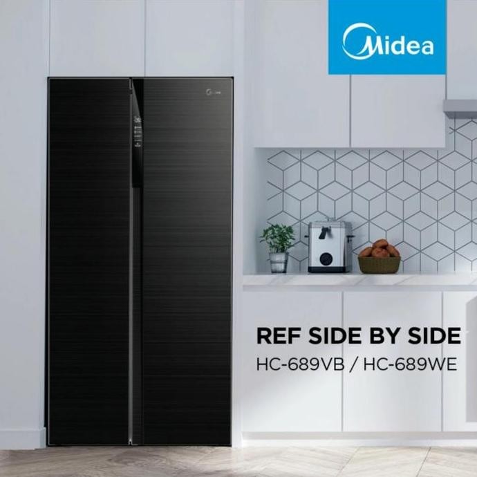 Tersedia kulkas side by side Midea HC-689VB
