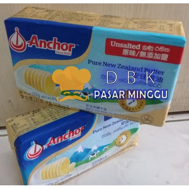

[Ready/Spesial] Anchor Butter Unsalted 227 Gr [Terlaris&Recommended]