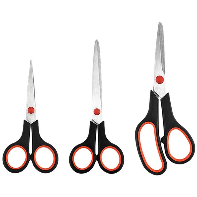 

3Pcs Sewing Scissors Tailor Scissors Multi-Purpose Sharp Stainless Steel Scissors For Office School Sewing Fabric Craft Supplies