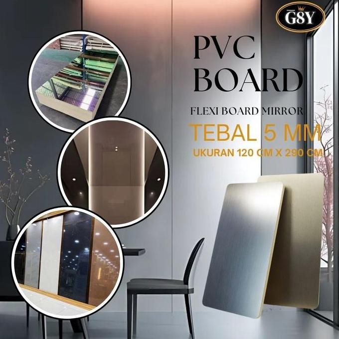 PVC Board Flexi Mirror / UK 1,2m x 2.9m Tebal 5mm