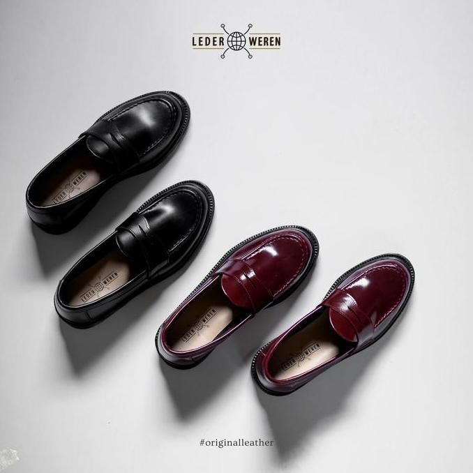 Sepatu Loafer Pria - Leder Penny Loafer - Lederweren