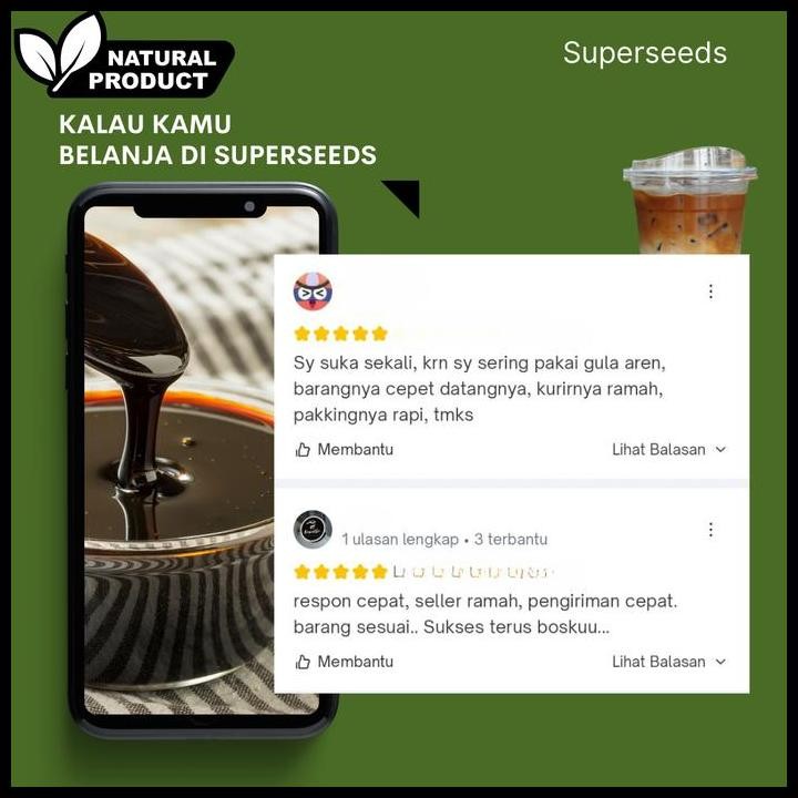 

Terlaris Gula Semut Aren Cair Asli- Palm Sugar - Kualitas Super - 5 L (6.5 Kg) Good Quality