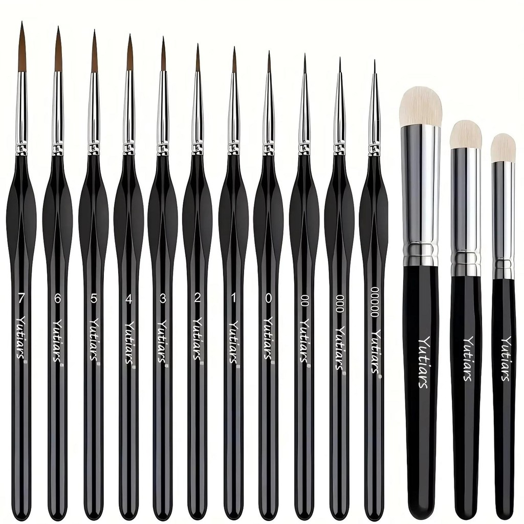 

Professional Miniature Paint Brush Set For Warhammer 40K, Dnd, Citadel & Scale Models - Ideal For Enamel & Fantasy Figurines