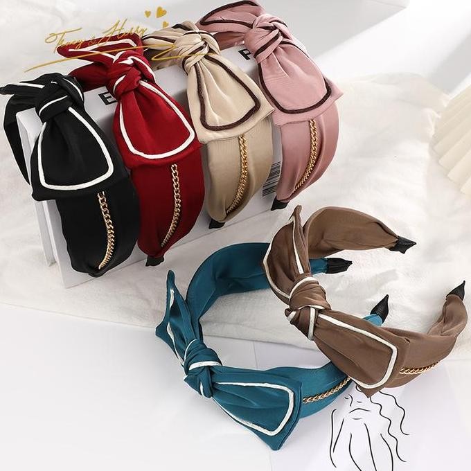 Terlaris Bando wanita Bando Dewasa Pita Korea besar kain lebar Premium Elegan SALE