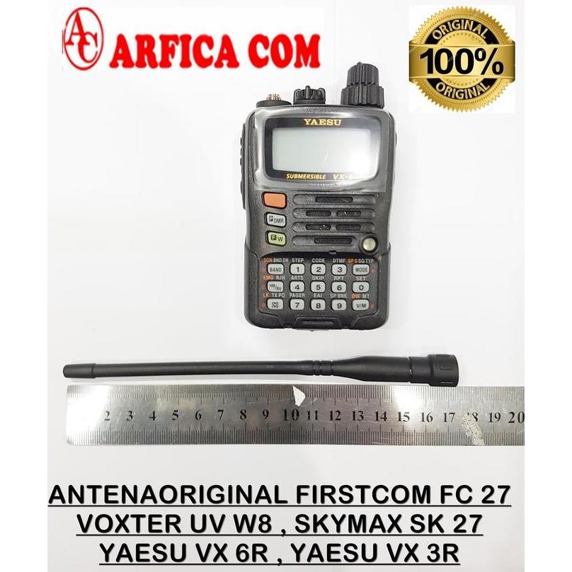 ANTENA ORIGINAL HT YAESU VX 6R YAESU VX 3R FIRTCOM FC 27 DUALBAND ORI