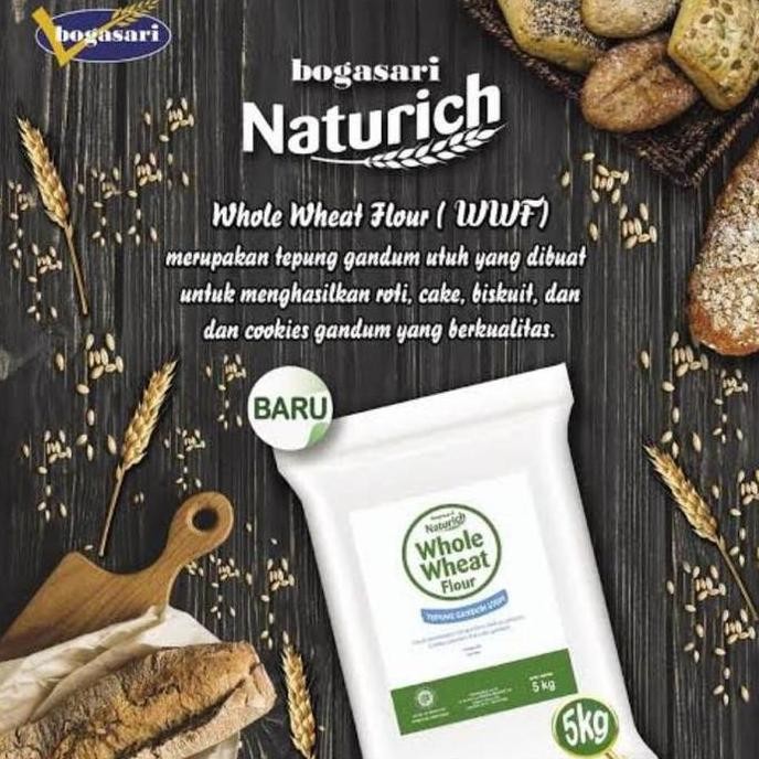 

Murah Naturich Whole Wheat Flour/Tepung Gandum Utuh 5 Kg