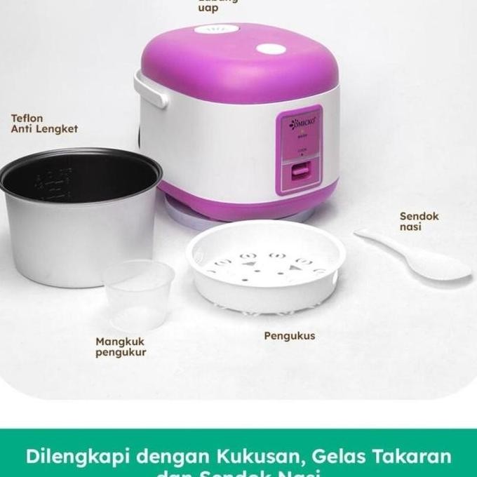 RICE COOKER OMICKO PLATINUM NATIONAL QUALITY 1.2 LITER - PENANAK NASI SERBAGUNA