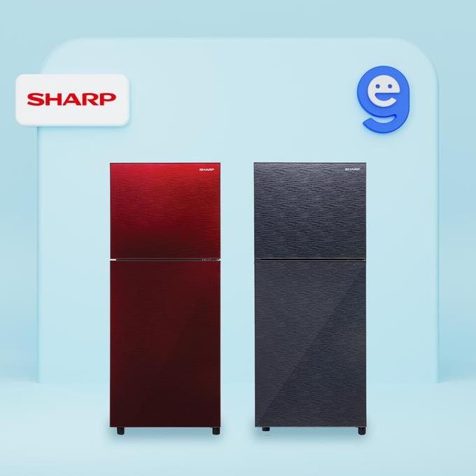 Tersedia SHARP Kulkas 2 Pintu 205 Liter SJ-246XG / SJ246XG / SJ246 / SJ 246 XG