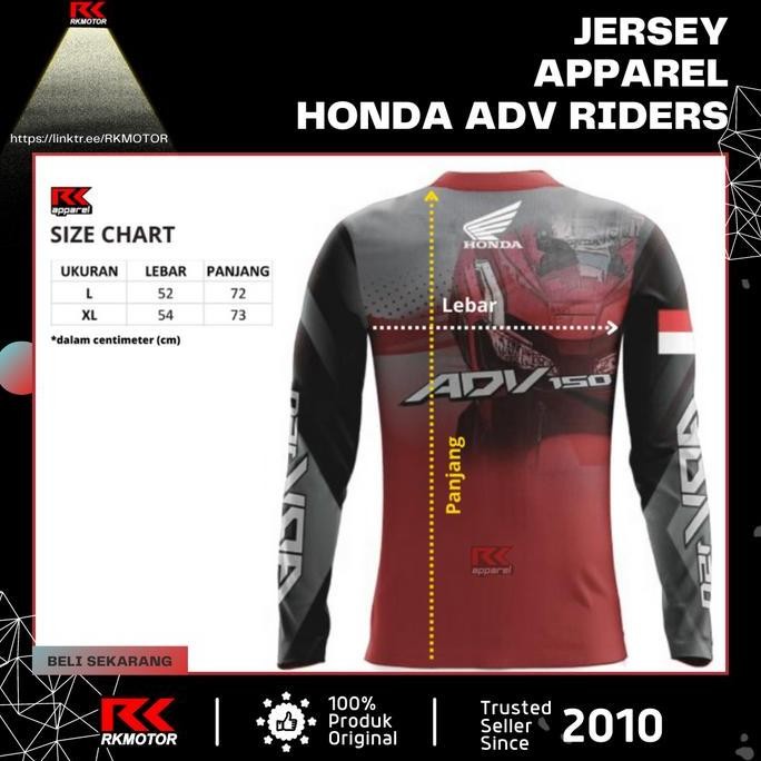 Diskon Jersey Honda Adv Indonesia | Honda Adv Kaos | Baju Honda Adv Riders
