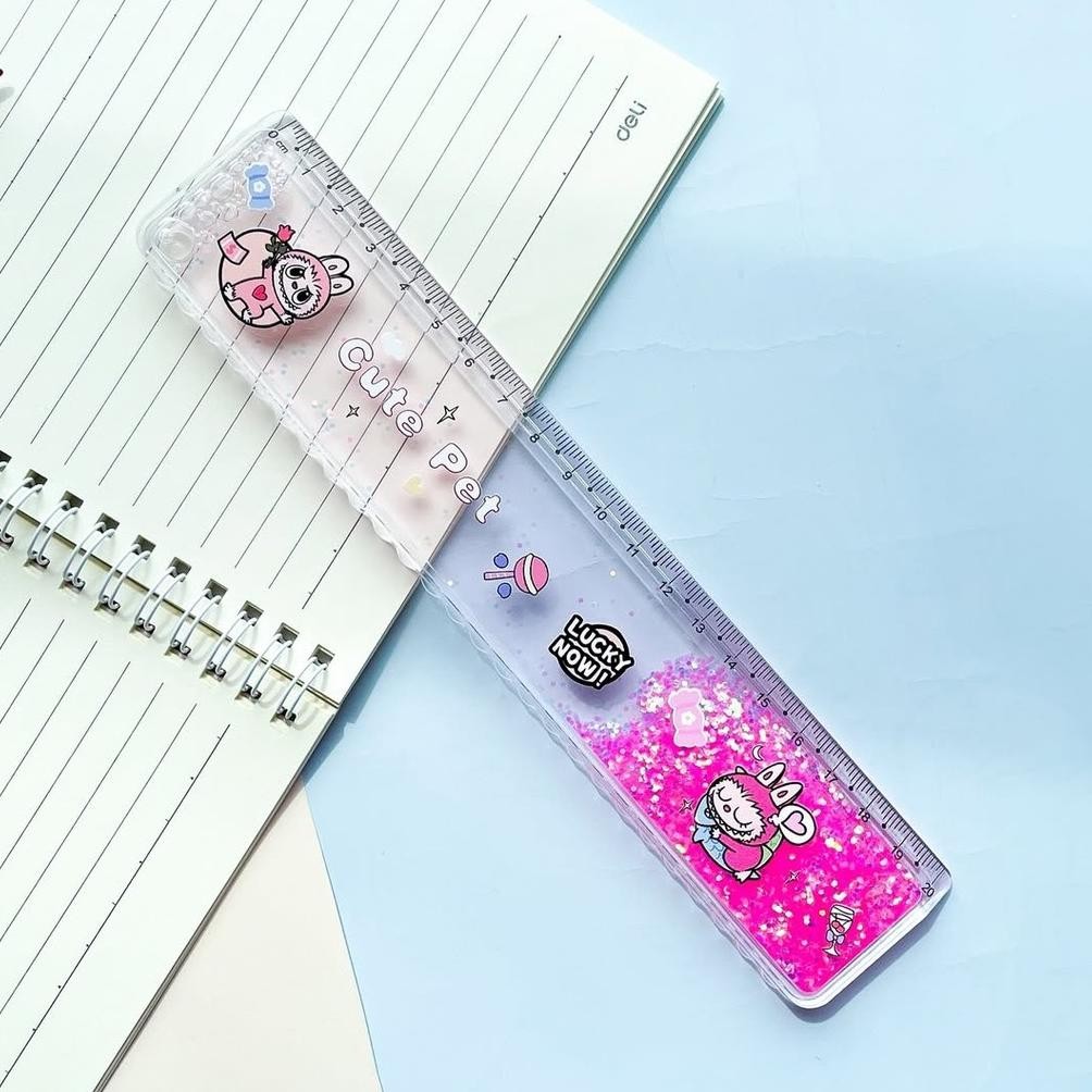 

Fs-6 Sd-46 G-24 Fancy Glitter Quicksand Ruler Labubu No.200-10 - Penggaris Pasir 20Cm Lucu Murah Sale Terlaris