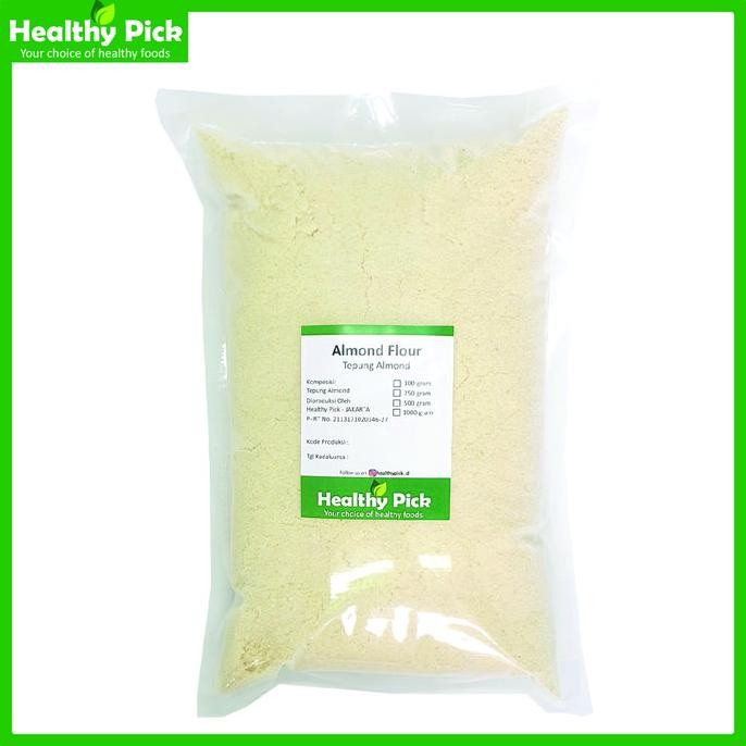

Promo Tepung Almond Bubuk 1000 Gram 1Kg Almond Flour Keto