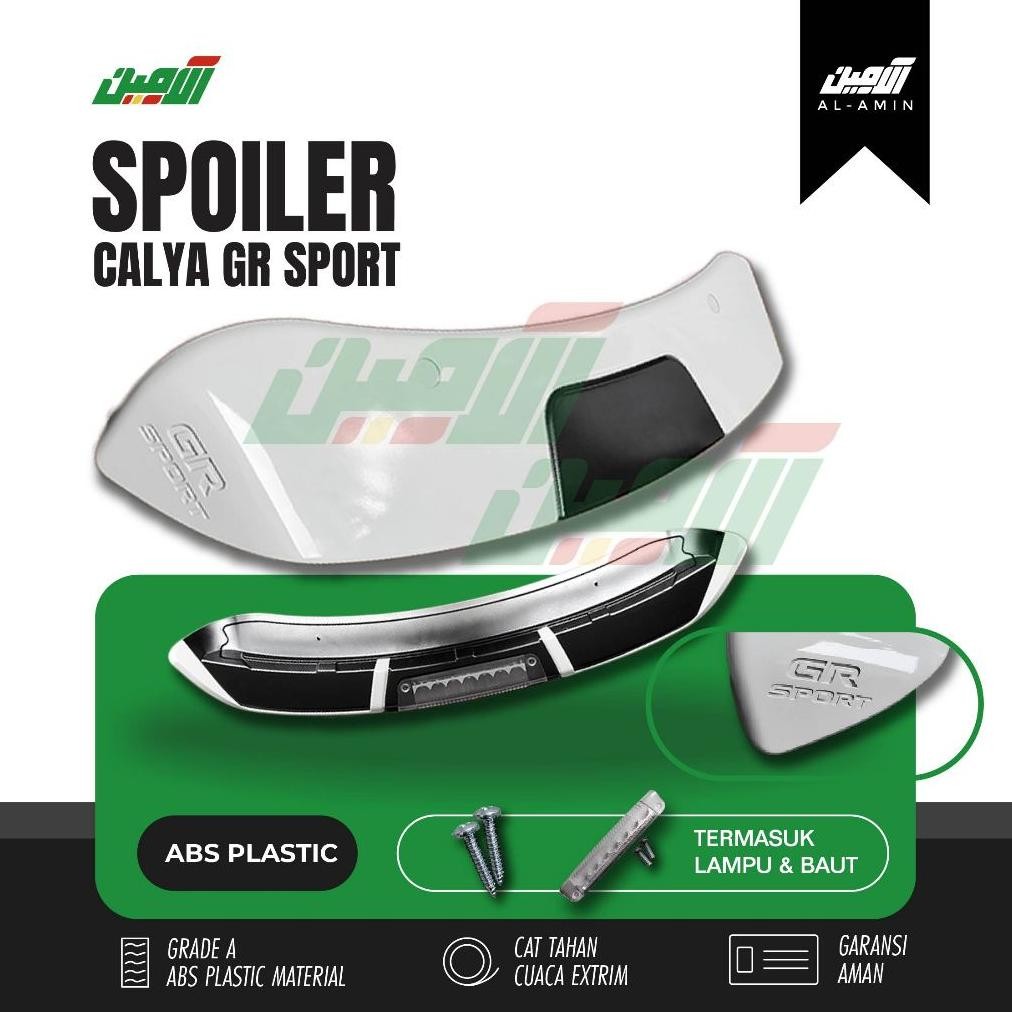 TERLARIS Spoiler Topi Belakang Calya Sigra GR Sporty Led Siap kirim