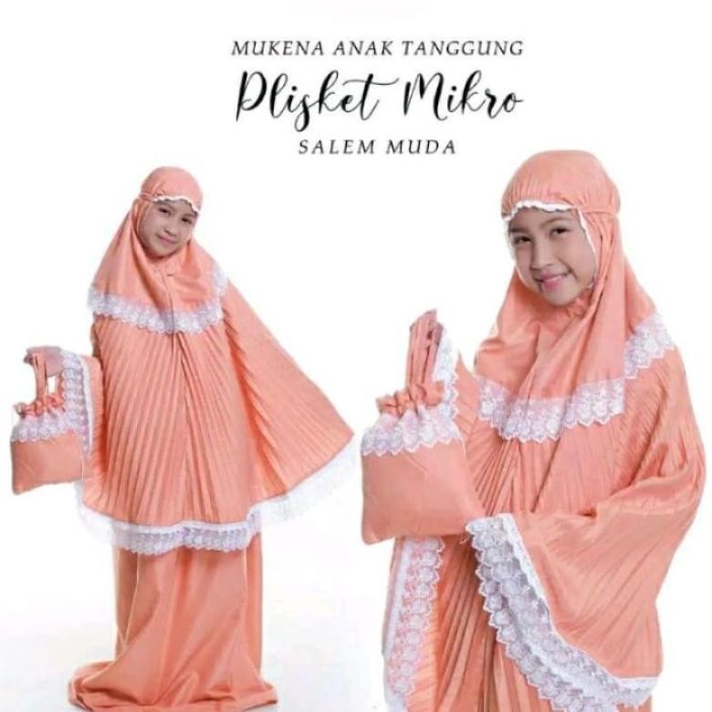 Promo Termurah Mukena Anak Plisket // Mukena Anak Katun Umur 12 Tahun // Mukena Anak Perempuan Umur 