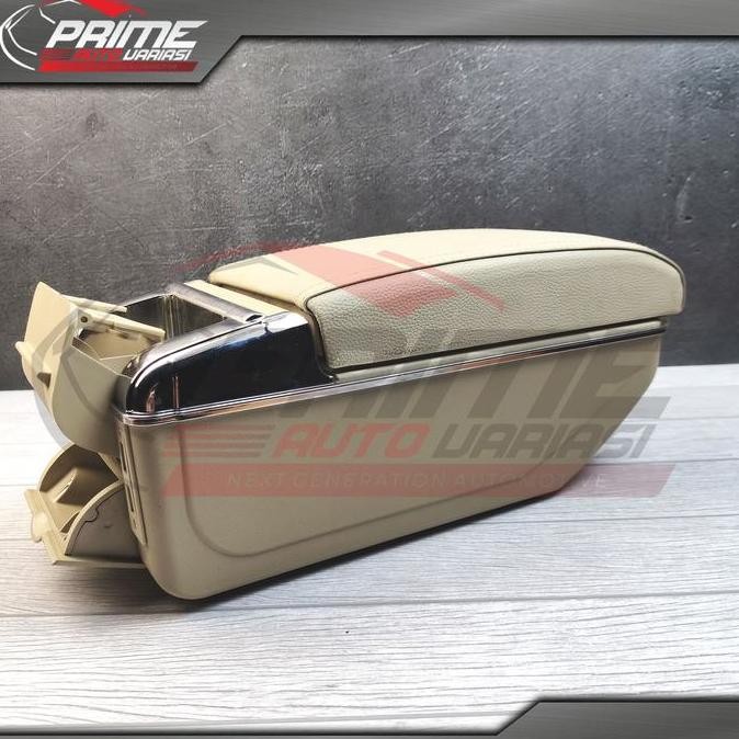 Console Box Mobil Model Geser Armrest Console Sliding Universal- Cream Terbatas