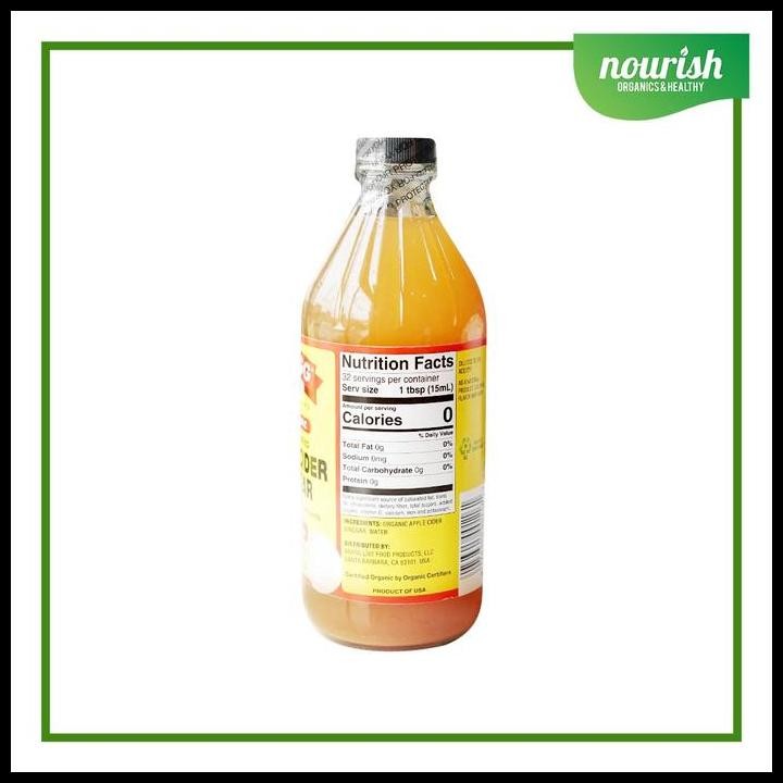 

Terlaris Bragg, Organic Apple Cider Vinegar With The 'Mother' 473 Ml Good Quality