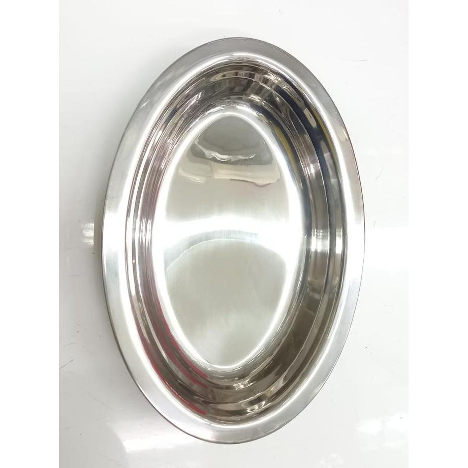 ><><><] HAKAI Stainless Oval Dish / Piring Saji / Sayur 30cm #SSHB-OP/30
