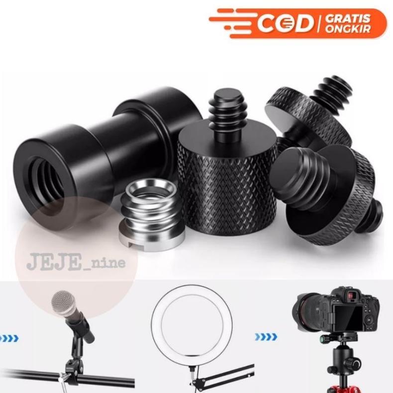 Sekrup adapter Converter stand mic stand light tripod kamera headball monopod