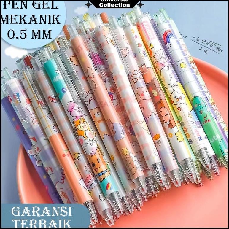 

Bisa Diandalkan ( 1 Lusin 12 Biji ) Pen Gel Mekanik Motif Cartoon / Pulpen Gel Mekanik Lucu / Pulpen Aesthetic