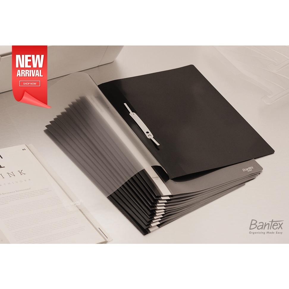 

LINDU 12 pcs Business File Folio Map Plastik Snel Hecter Map Bisnis Bantex Trendy Quotation Folder Black 3224 10