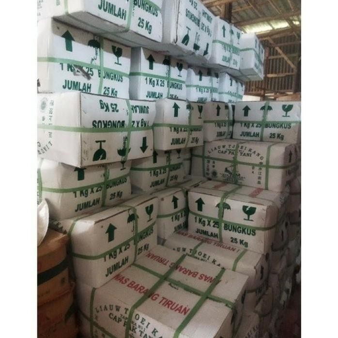 

Terlaris Tepung Tapioka Pak Tani Liauw Tjoei Kang Asli Per Dus 1Kg X 25 Gosend