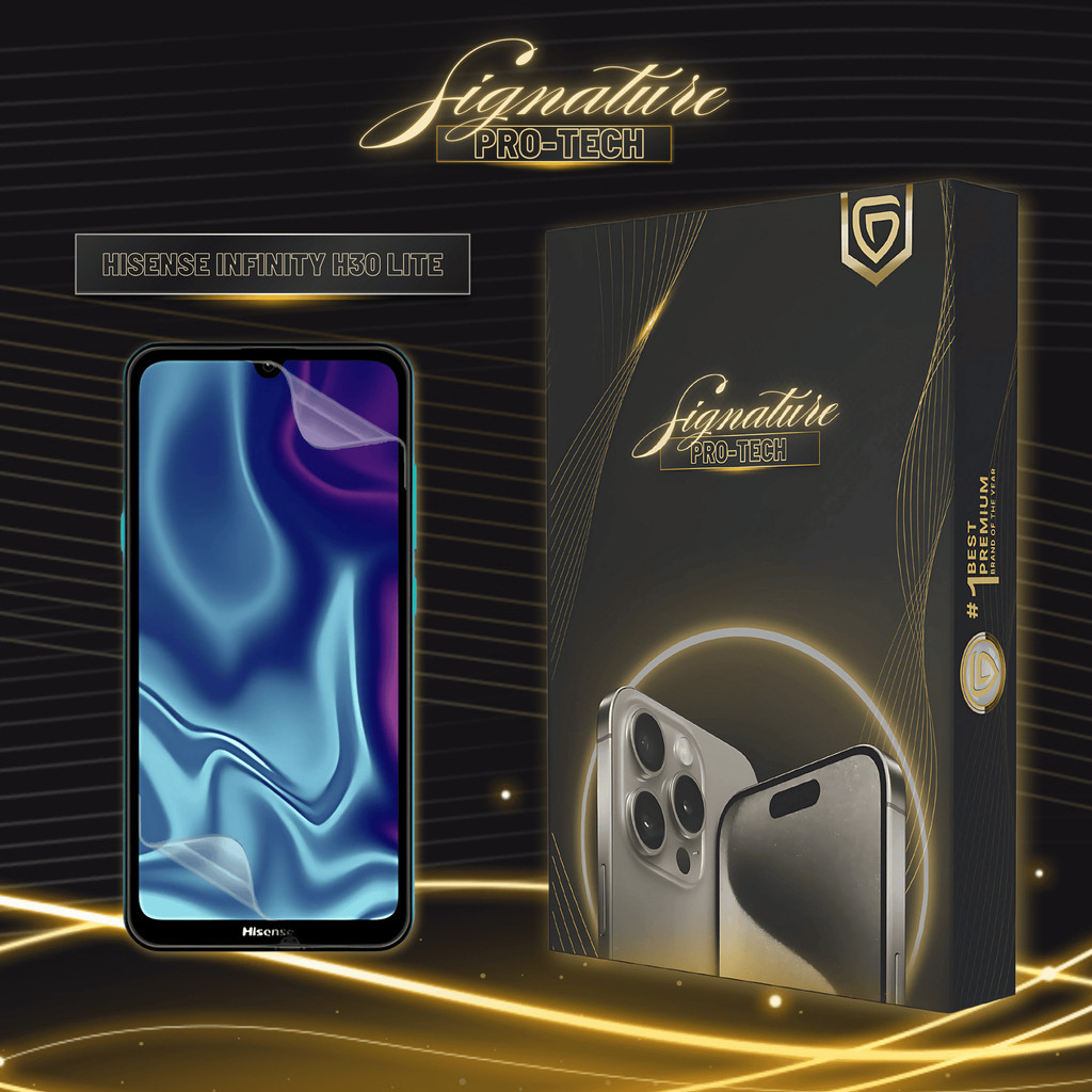 UniGet SIGNATURE PRO-TECH - Premium Anti-Scratch Protector for Hisense Infinity H30 Lite / Screen Gu