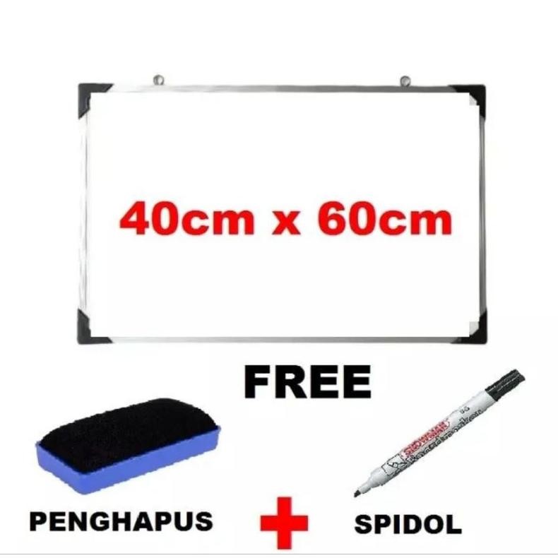 

Papan Tulis Belajar Anak 1 paket | Papan Tulis Free Spidol dan Penghapus | Papan Tulis 4060cm Free Spidol dan Penghapus