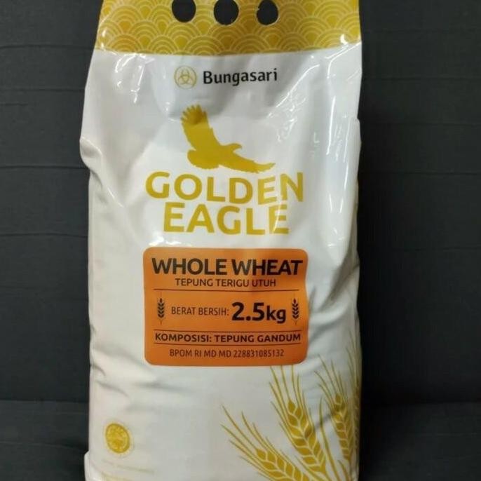 

Terlaris 1 Carton Bungasari Golden Eagle Whole Wheat 2,5 Kg (6X2.5Kg)