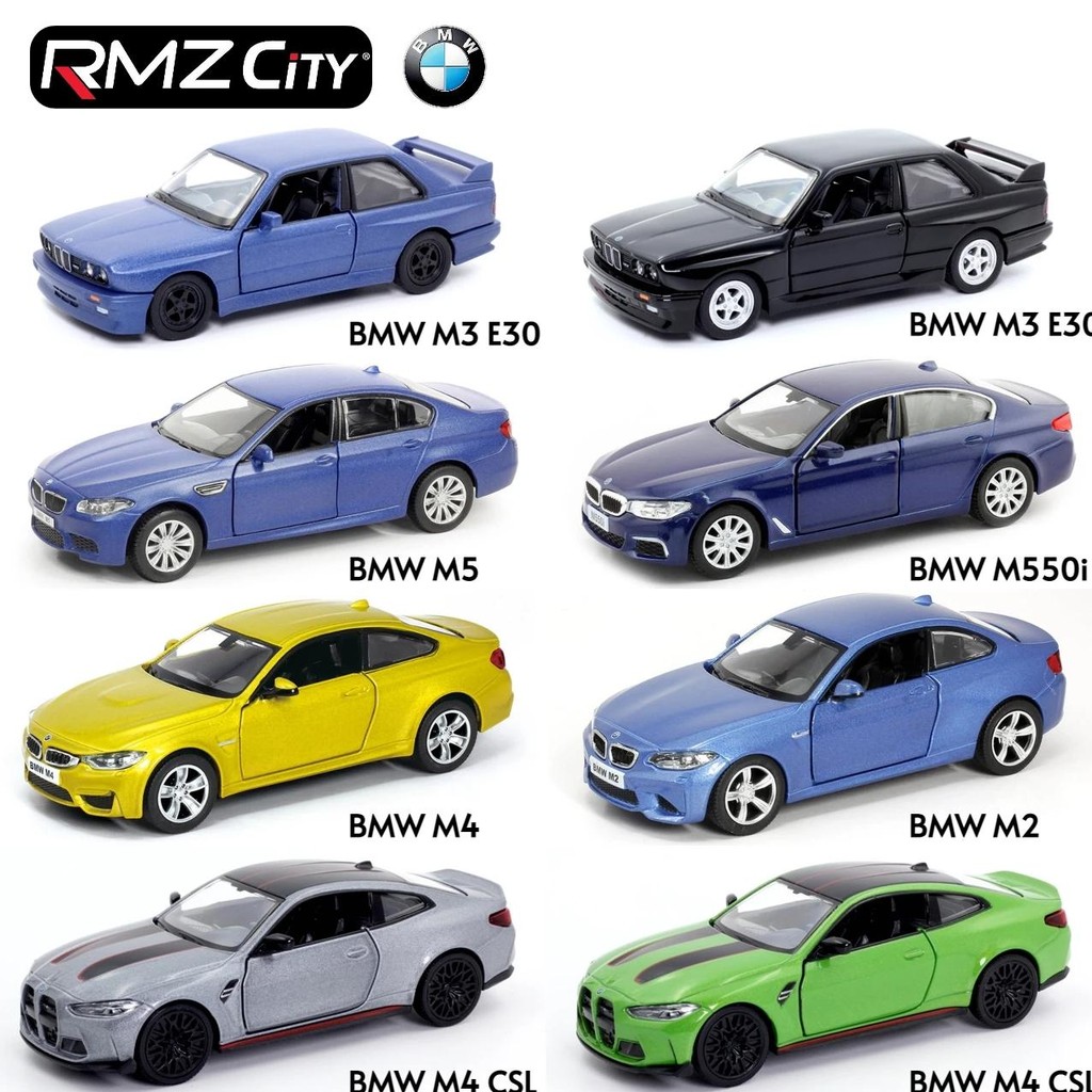 1/36 Bmw M2 M3 M4 M5 Toy Car Model For Children Rmz City Diecast Metal Racing Miniature Pull Back Co