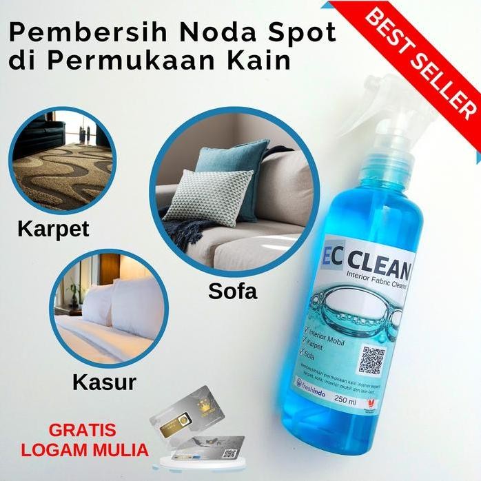 

Terlaris Carpet & Sofa Cleaner Ec Clean Interior Fabric Cleaner 250 Ml