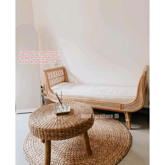 Terlaris Sofa Rotan 3 Seater Set Jok - Bench Sofa Rotan Panjang