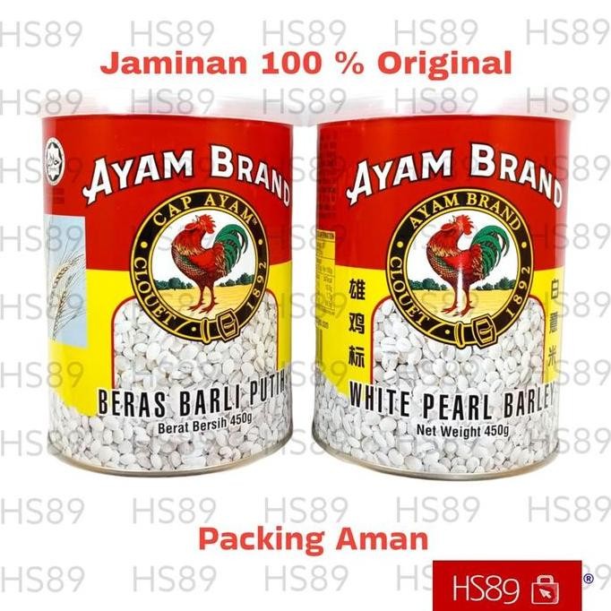 

Terlaris Beras Barley Ayam Brand 450 Gr - Beras Barli Putih - White Pearl