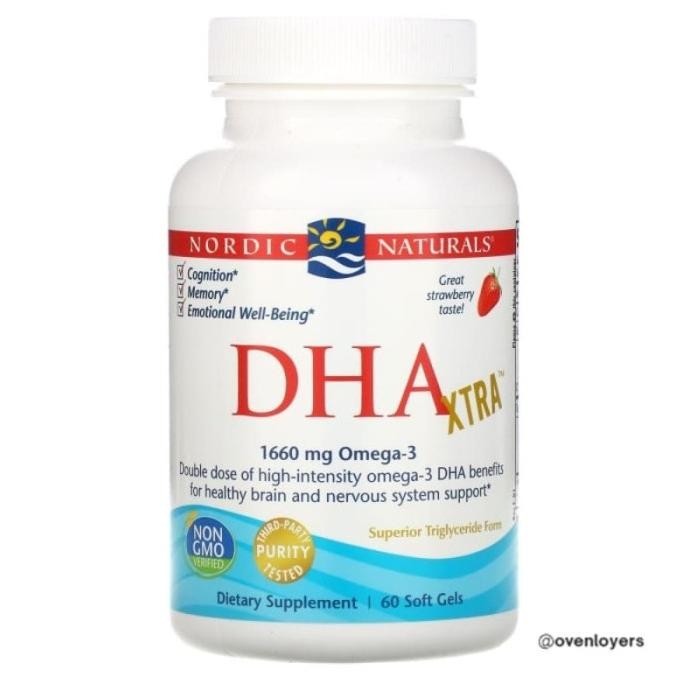 Nordic Naturals Dha Xtra 830 Mg 60 Softgels