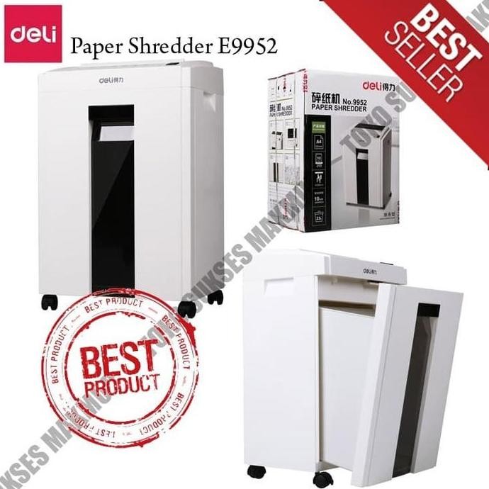 Promo Penghancur Kertas Deli E9952 - Paper Shredder Deli E9952