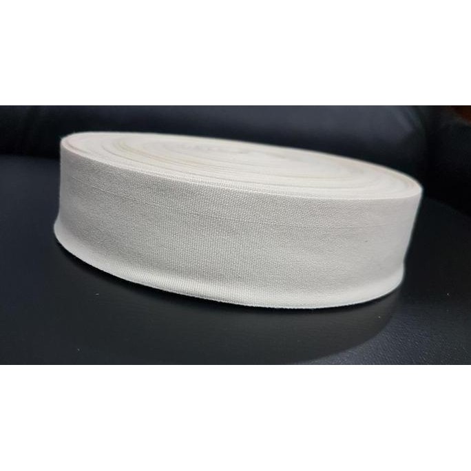 NEW Label Katun Polos / Pita Katun Polos / Webbing Tape Katun 4 cm