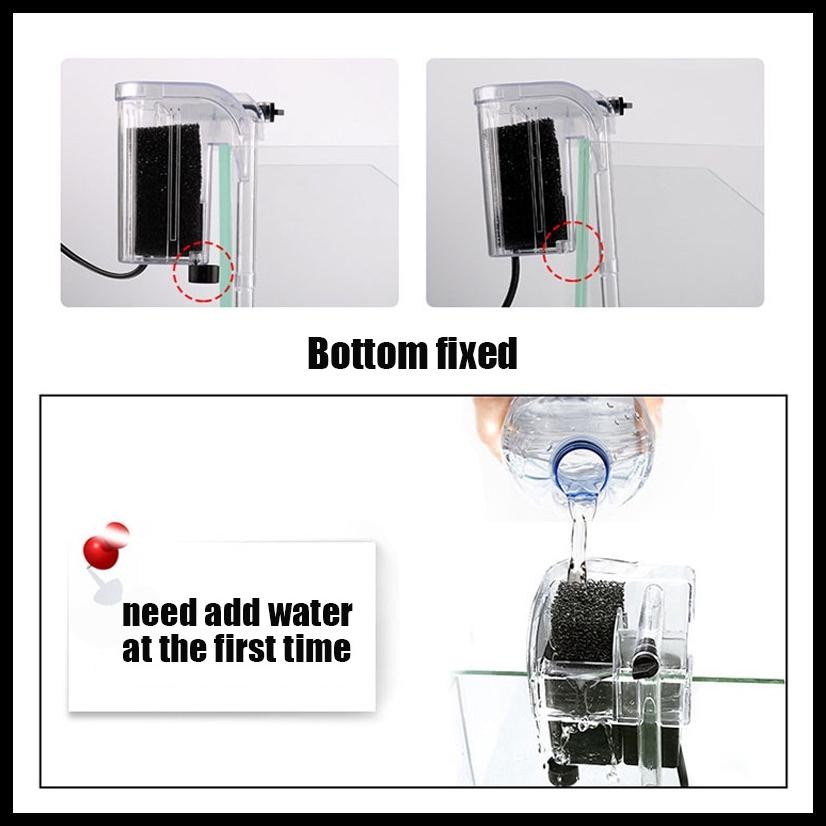 [MADA] FILTER AQUARIUM FILTER AIR AQUARIUM POMPA AQUARIUM MINI FILTER EKSTERNAL TANGKI IKAN AKUARIUM