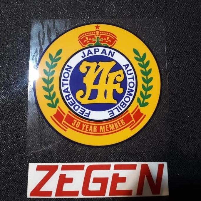 

Promo sticker stiker JAF 30 year member tempel dalam / stickon JAF 30 year COD