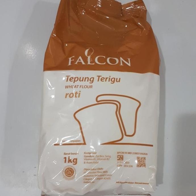 

Terlaris Falcon Tepung Terigu Roti 1 Dus / 1Kg X 10 Pcs / Wheat Flour