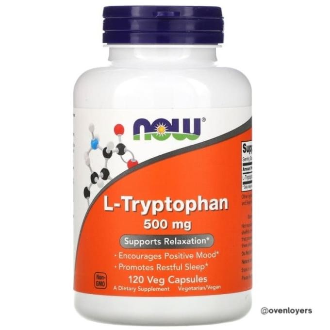 Now L-Tryptophan 500 Mg 120 Caps