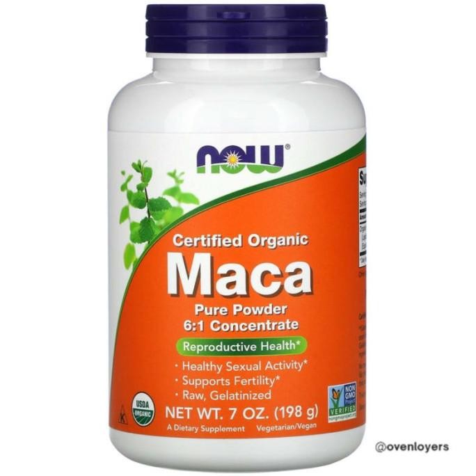 

Now Certified Organic Maca Pure Powder 198 G