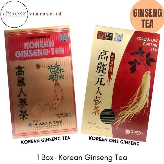 

[100 Sachet] Korean Ginseng Tea/ Korea Ginseng/ Teh Ginseng