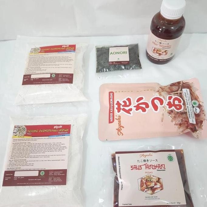 

Terlaris Bahan Okonomiyaki Lengkap Keluarga Isi Tepung, Saus, Katsuobushi
