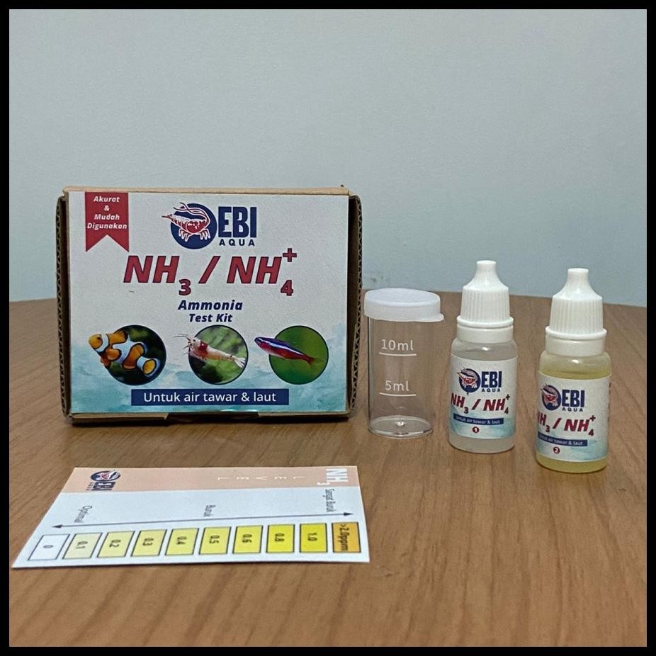EBI NH3 NH4 AMONIA AMMONIA WATER TEST KIT ALAT TES AIR AQUASCAPE REEF