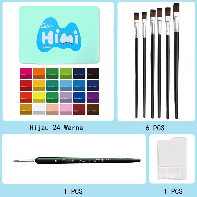 

KA Miya Himi Gouache Set 18/24 Warna 30ml Cat Untuk Cat Air