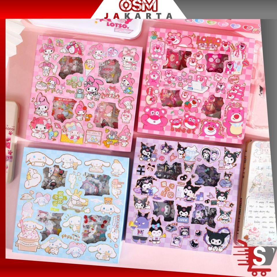 

KA OSM JKT 5872 Stiker 100 Lembar / Sticker Motif Kartun Lucu Anti Air / Sticker Box Stiker Set Aesthetic Dekor Buku