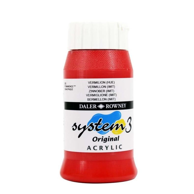

LINDU Daler Rowney System3 Or 500ml Red & Pink Series